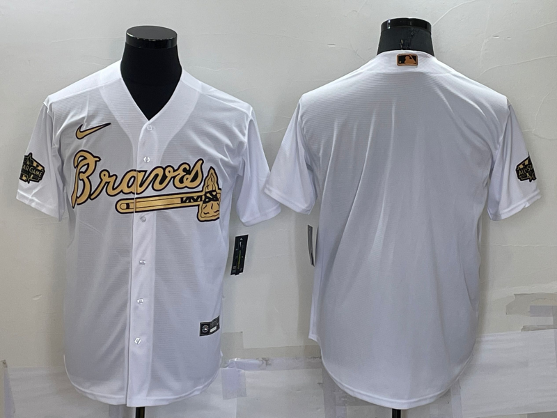 Men's Atlanta Braves White Blank Jersey